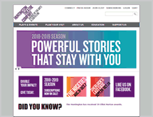 Tablet Screenshot of huntingtontheatre.org